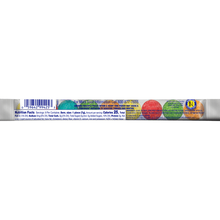 Cry Baby Nitro Assorted Sours Bubble Gum 2.32 oz Tube