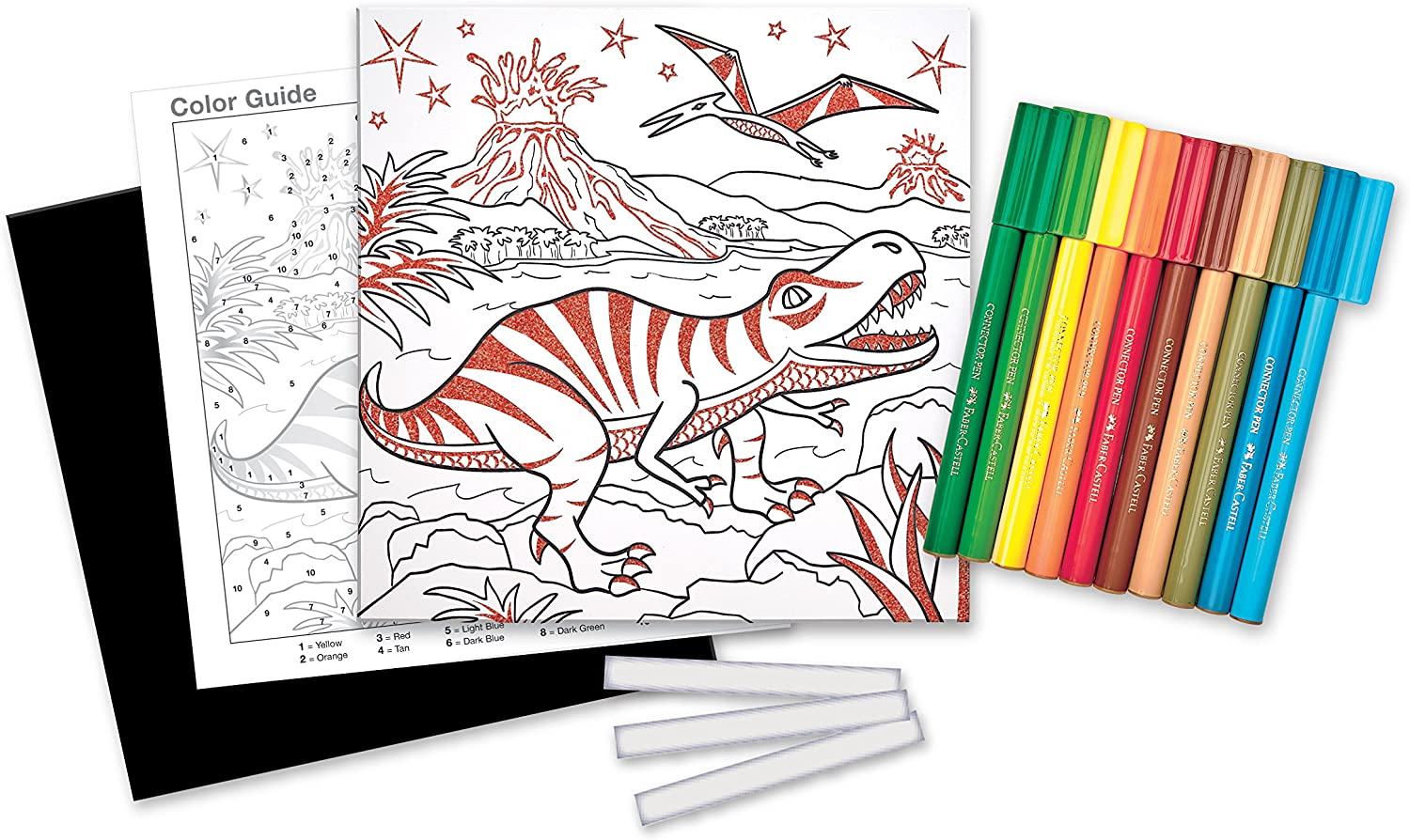 Color by Number Dino