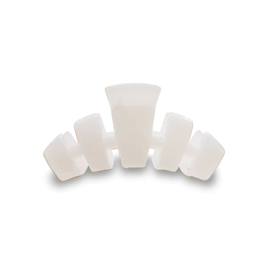 Teleties Classic Small Claw Hair Clip Coconut White 2.75in