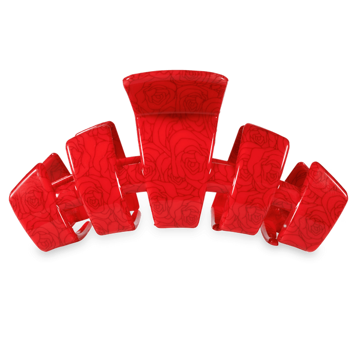 TELETIES Classic Derby Roses Large Claw Clip