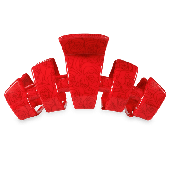 TELETIES Classic Derby Roses Large Claw Clip