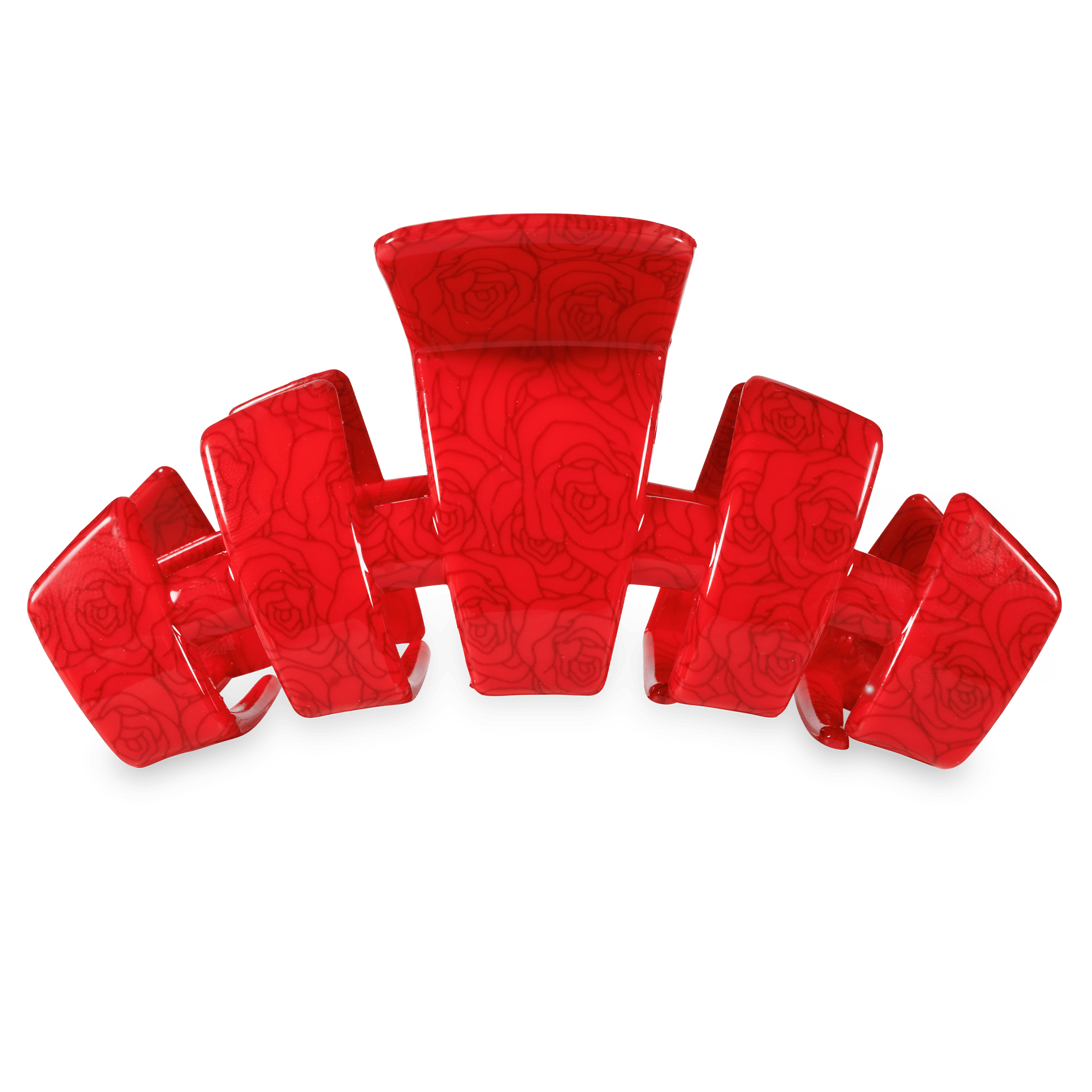 TELETIES Classic Derby Roses Medium Claw Clip