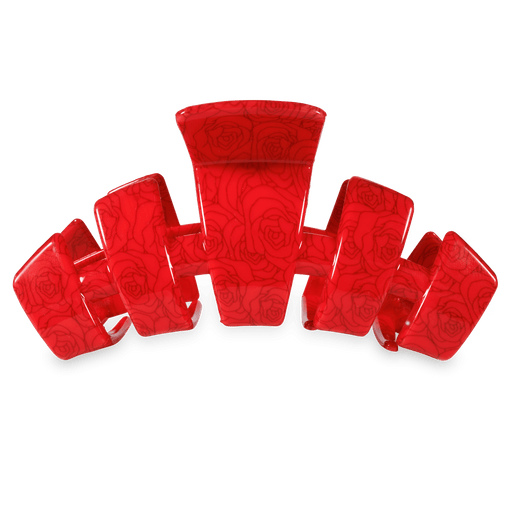 TELETIES Classic Derby Roses Medium Claw Clip