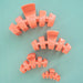 TELETIES Classic Dreamsicle Large Claw Clip Hair Accessory Orange