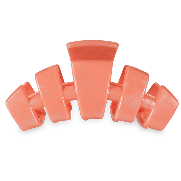 TELETIES Classic Dreamsicle Large Claw Clip Hair Accessory Orange