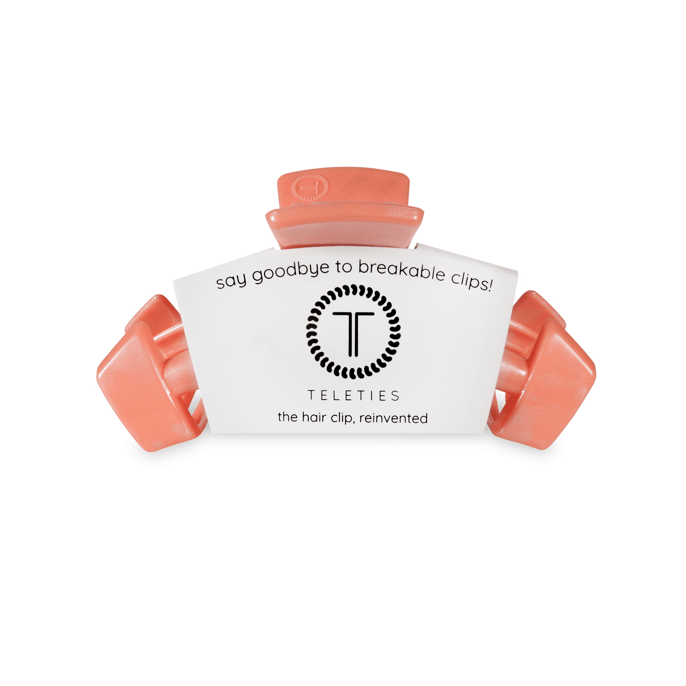 TELETIES Classic Dreamsicle Small Claw Clip Orange