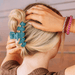 TELETIES Teal With It Medium Claw Clip