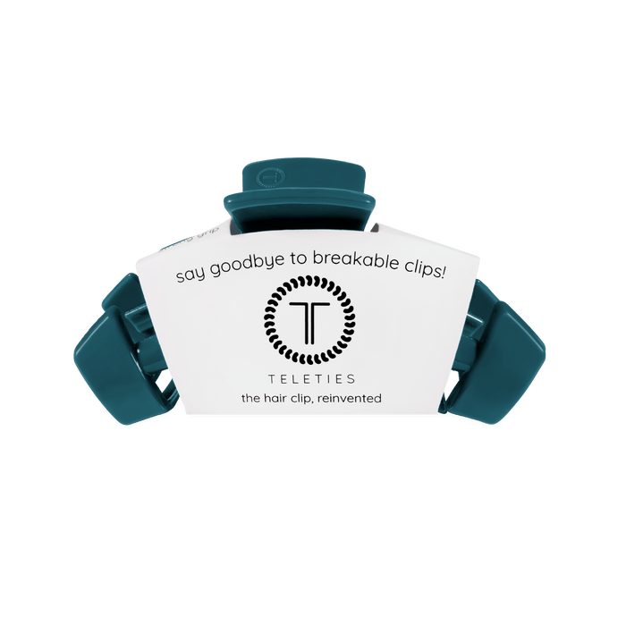 TELETIES Teal With It Medium Claw Clip