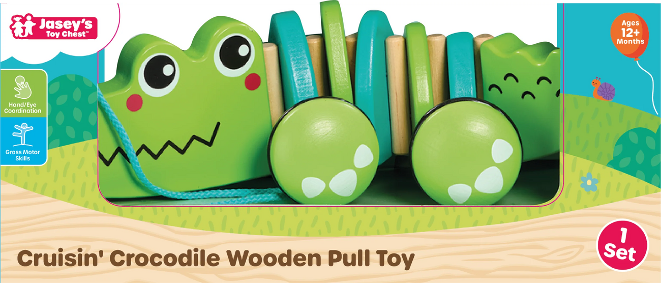 Cruisin Crocodile Wooden Pull Toy