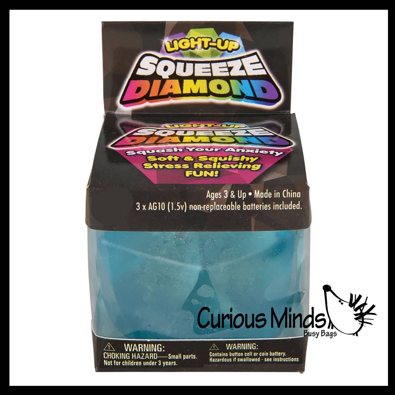 Single Light up Sugar Diamond Shaped Ball - Thick Glue/Gel Syrup