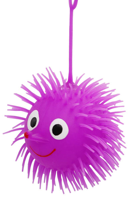 Jumbo Smiley Spiky Puffer LED Light Up Return Ball