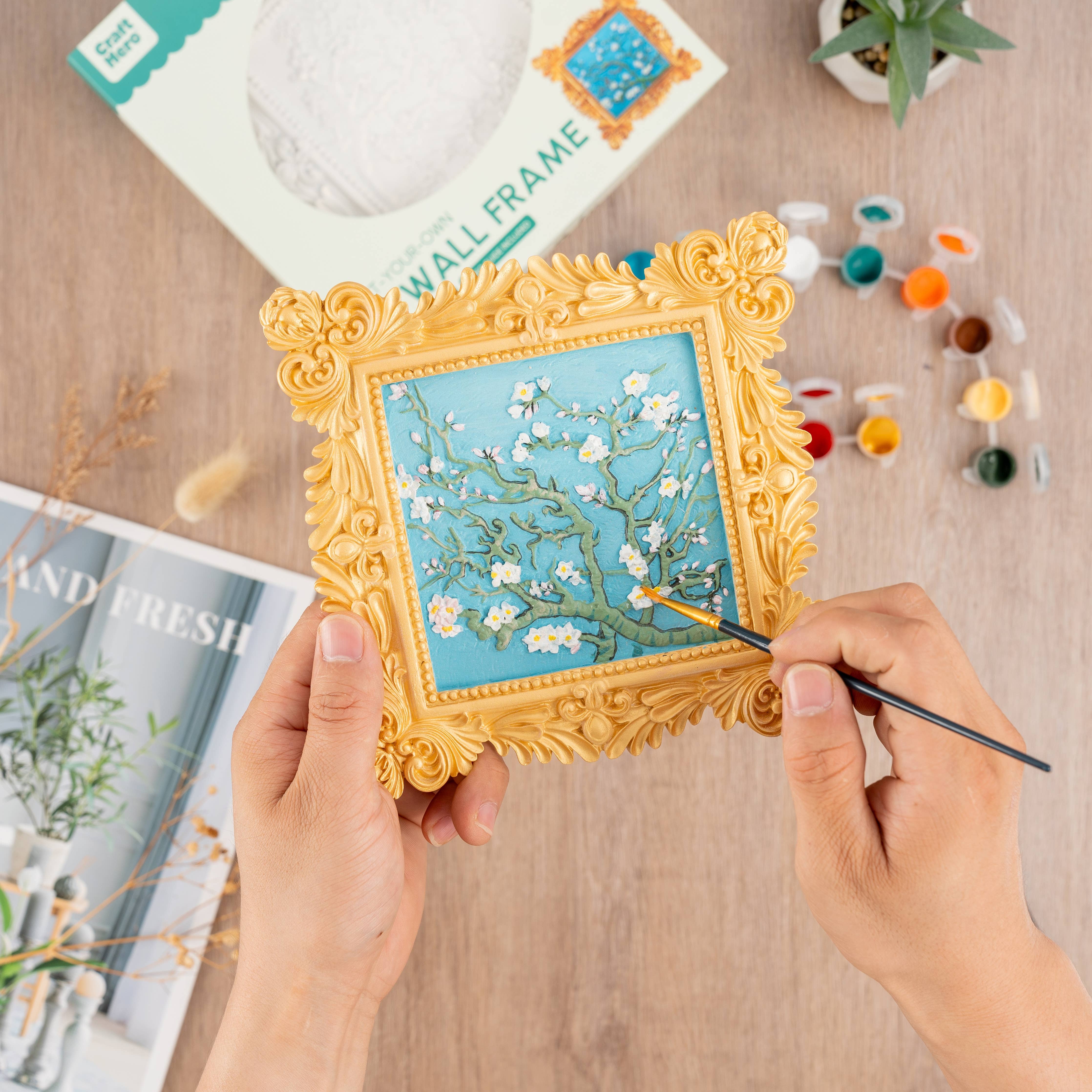 Muddies™ 3D Wall Frame Painting Kit — Almond Blossom