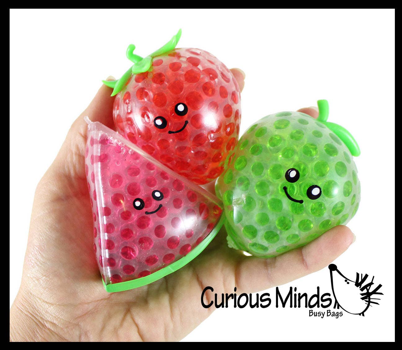 Single Small Fruit Water Bead Filled Squeeze Stress Balls