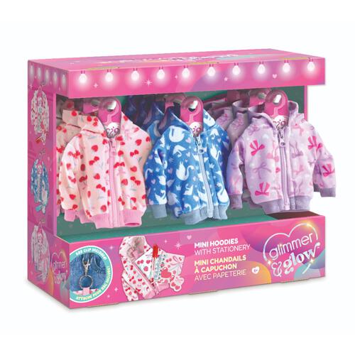 Make It Real Glimmer & Glow Mini Hoodies Stationery Set