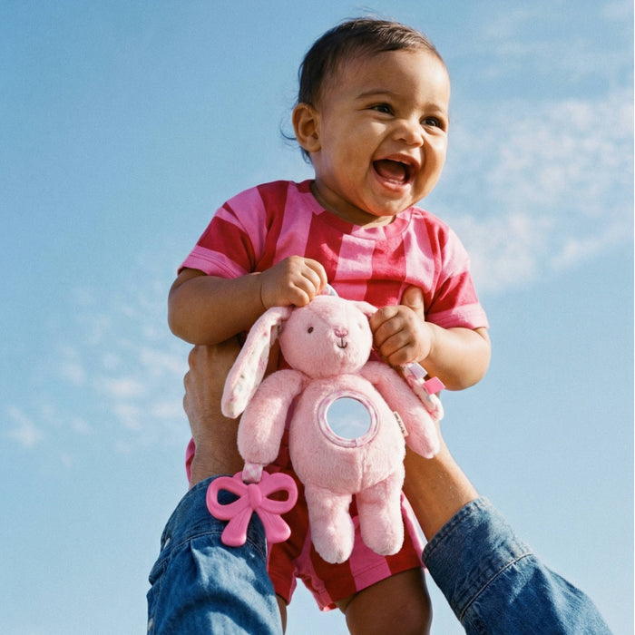 Pink Bunny Bitzy Traveler Infant Toddler