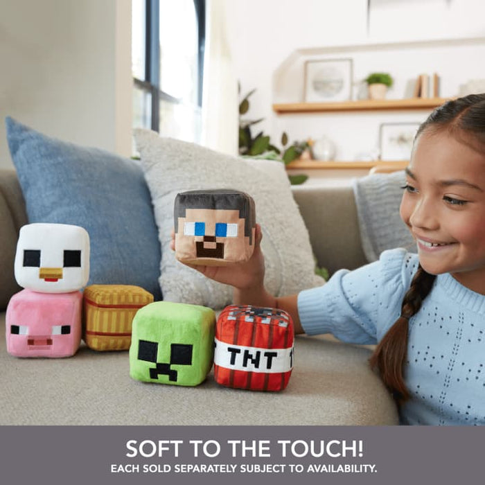 Minecraft Block-Shaped Plush Collection, 3-in Toys