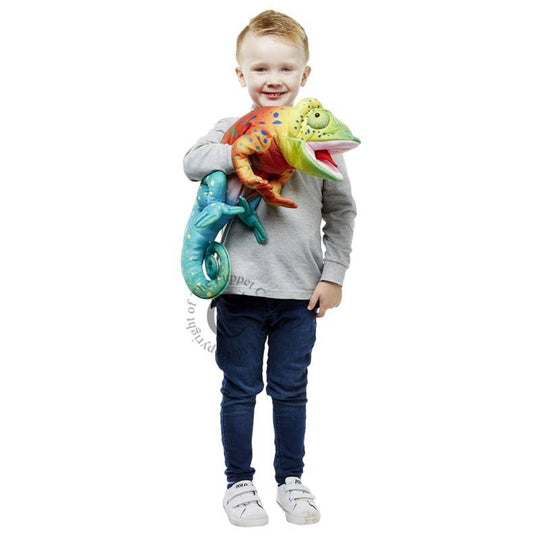 Large Chameleon Hand Puppet