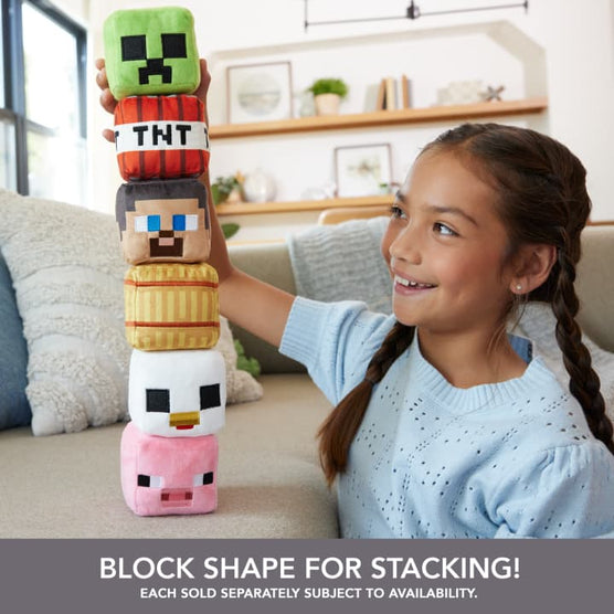 Minecraft Block-Shaped Plush Collection, 3-in Toys