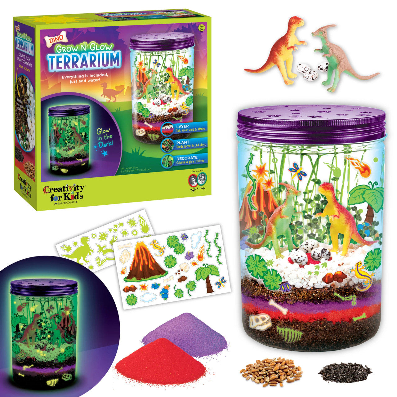 Grow and Glow Terrarium Dino