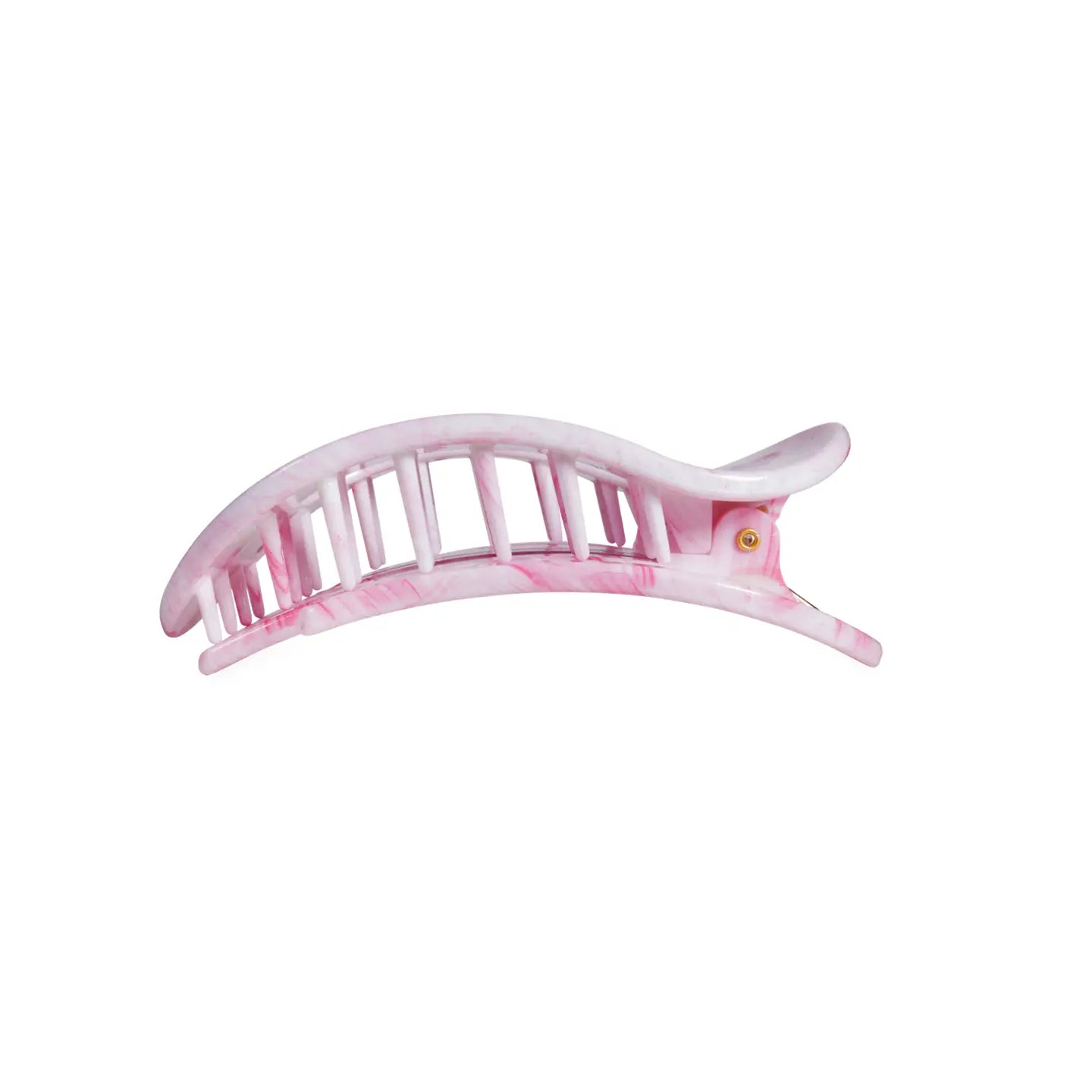 Teleties Pinch Me! Medium Flat Round Hair Clip Pink