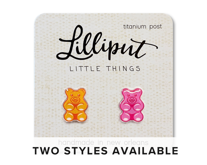 Gummy Bear Earrings // Colorful Fun Earrings