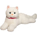 Douglas Alba White Cat Deluxe Laying Plush Toy