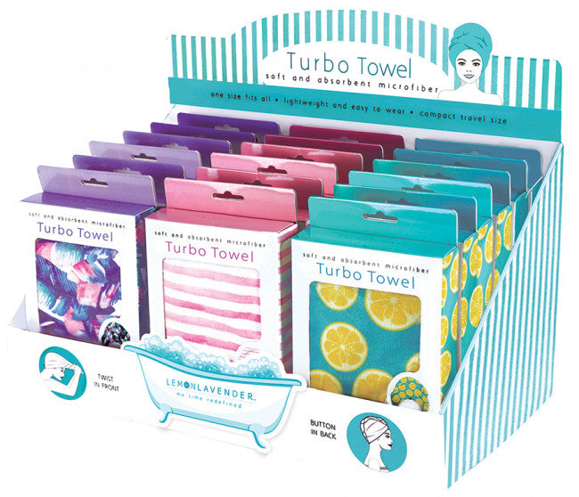 Lemon and Lavender Turbo Towel