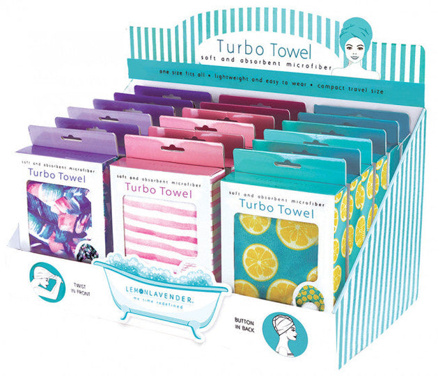 Lemon and Lavender Turbo Towel