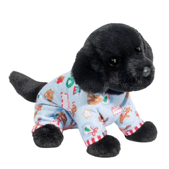 Douglas Company PJ Pup Black Lab Medium Plush