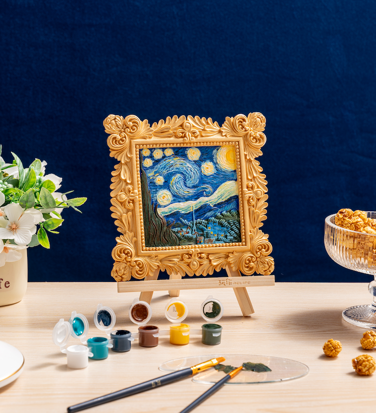 Muddies™ 3D Wall Frame Painting Kit — Starry Night