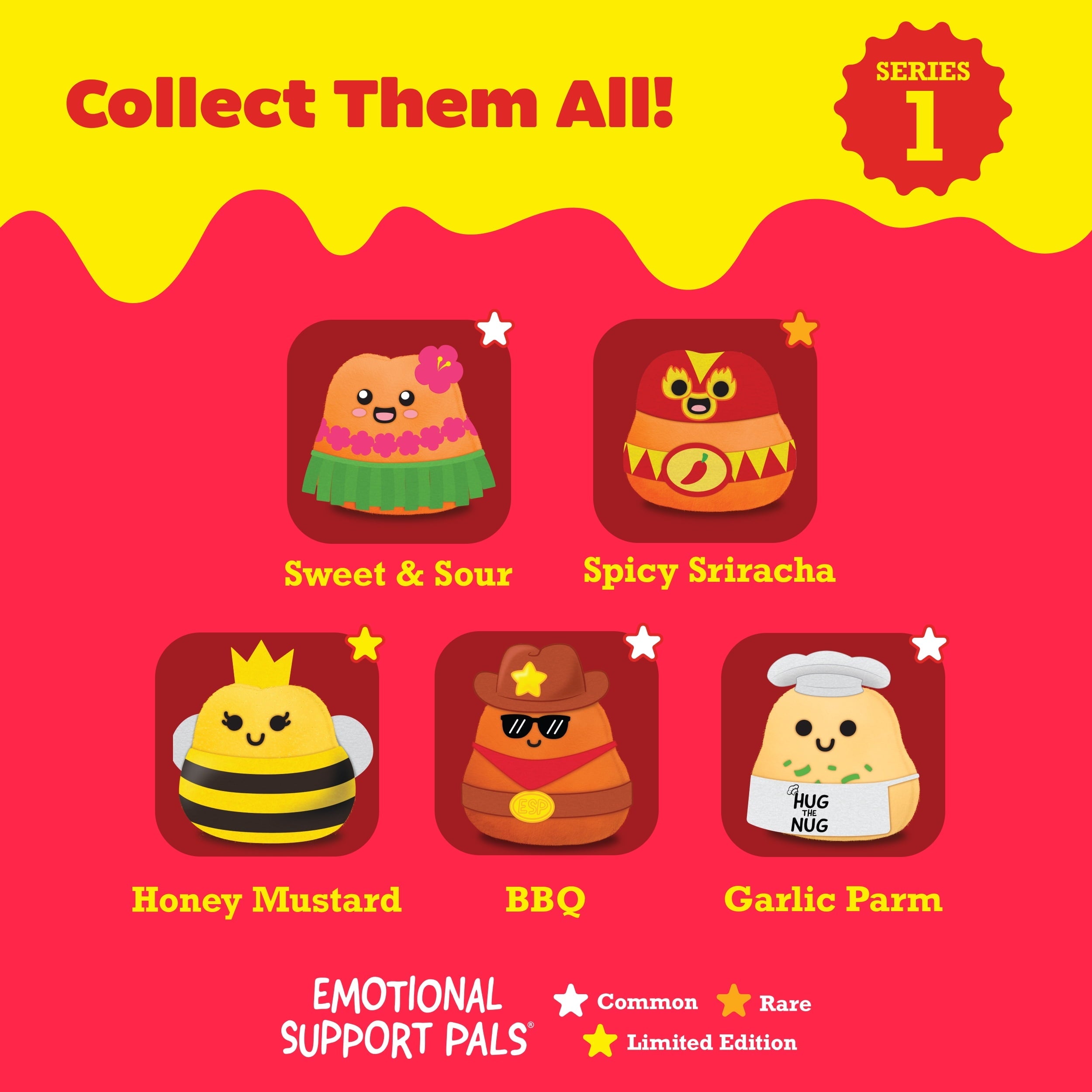 Emotional Support Pals Sauce Series Nugget Blind Box Plush
