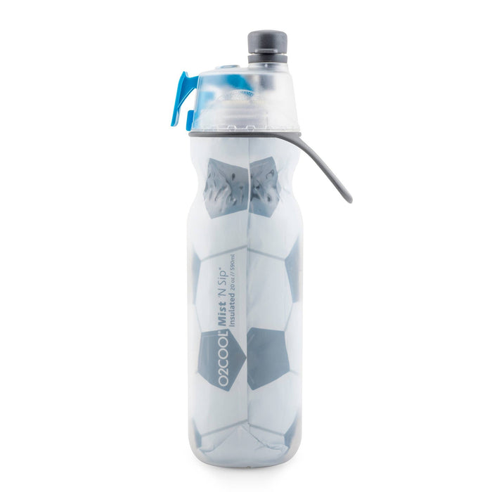 O2COOL Mist 'N Sip 20 oz Bottle Soccerball