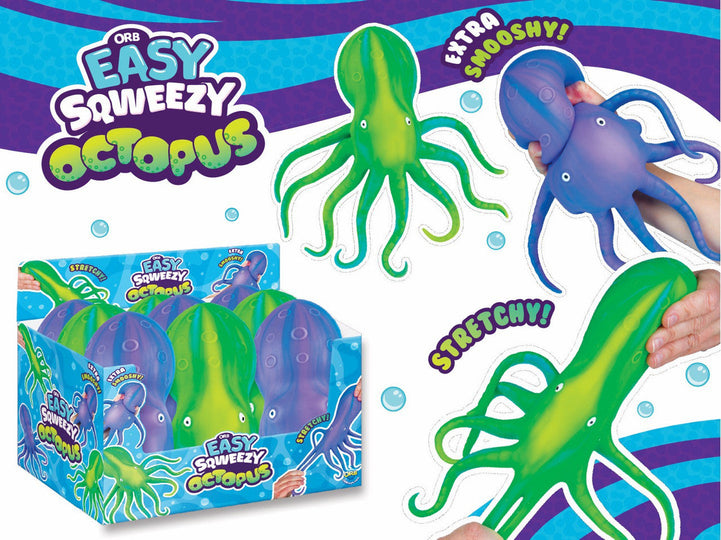 Easy Sqweezy Octopus Squeeze Toy Sensory Fidget Toy