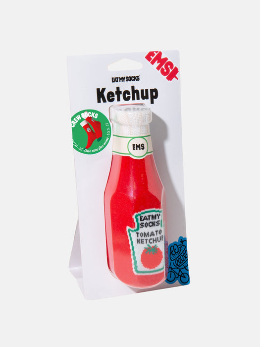 Eat My Socks Unisex Ketchup Novelty Socks