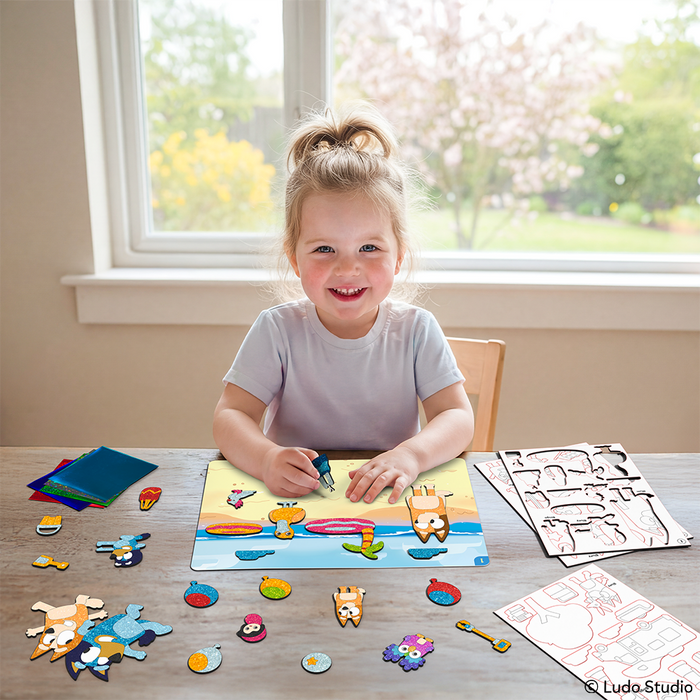 Skillmatics Bluey Foil Fun Mess-Free Kids Art Craft Kit