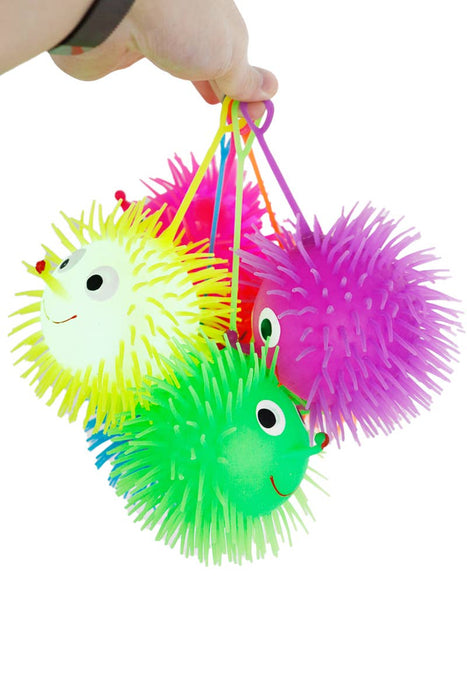 Jumbo Smiley Spiky Puffer LED Light Up Return Ball