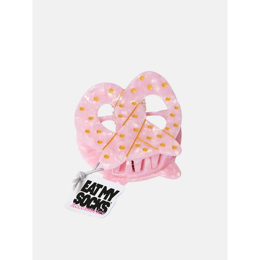 Eat My Socks Pretzel Hair Claw Clip