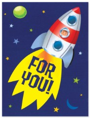 CARD SMALL: ENCLOSURE CARD ROCKET FOR YOU!