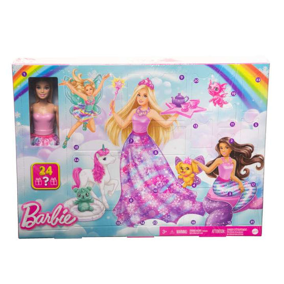 Barbie Dreamtopia Advent Calendar With Doll And 24 Surprises Like Pets, Clothes And Accessories