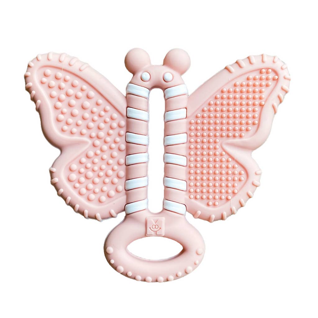 Malarkey Kids Toothbrush Teether Silicone Sensory Gum Soother for Infants Butterfly