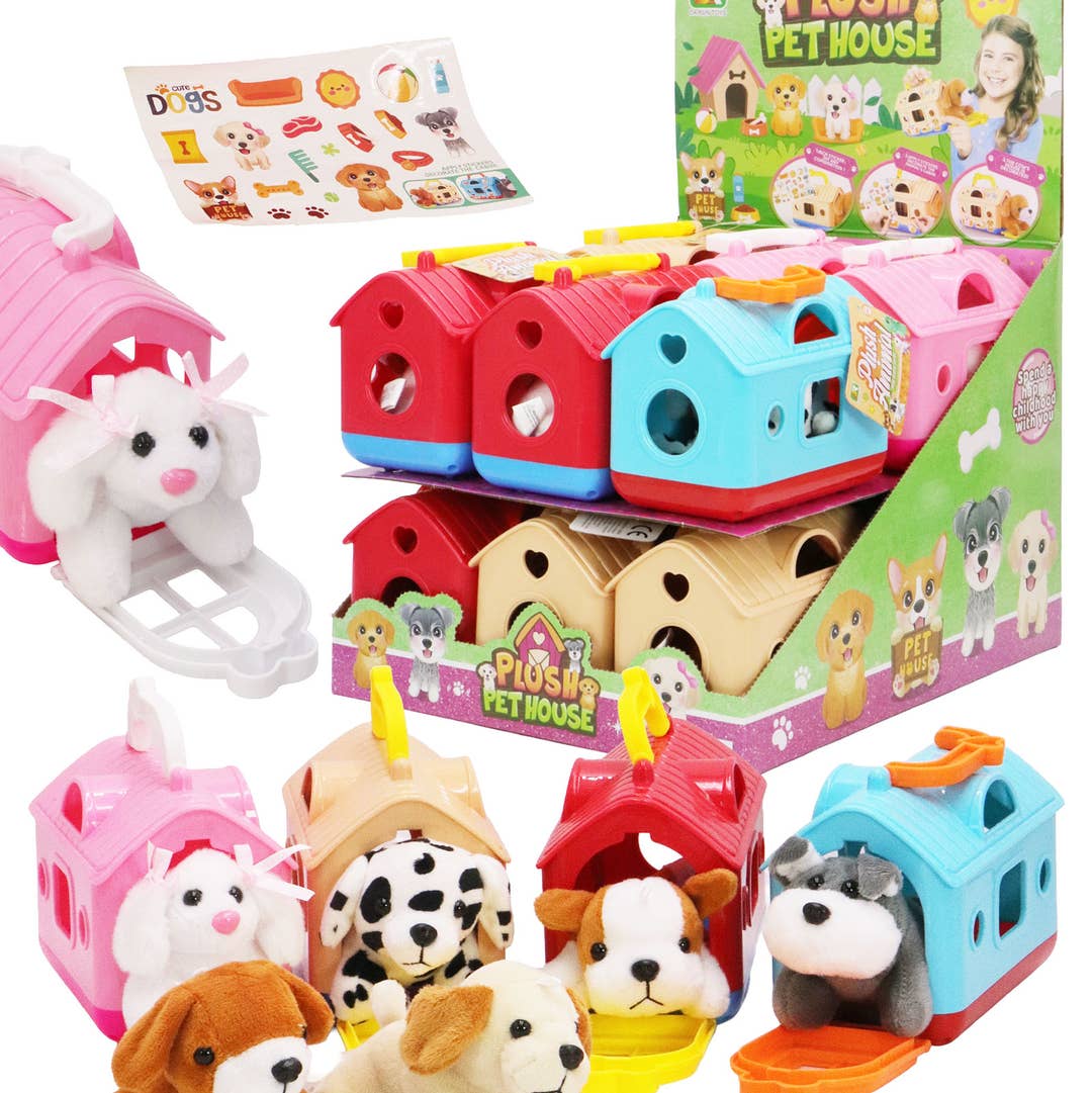 My Puppy Stuffed Doll Kennel Carry Case Toy