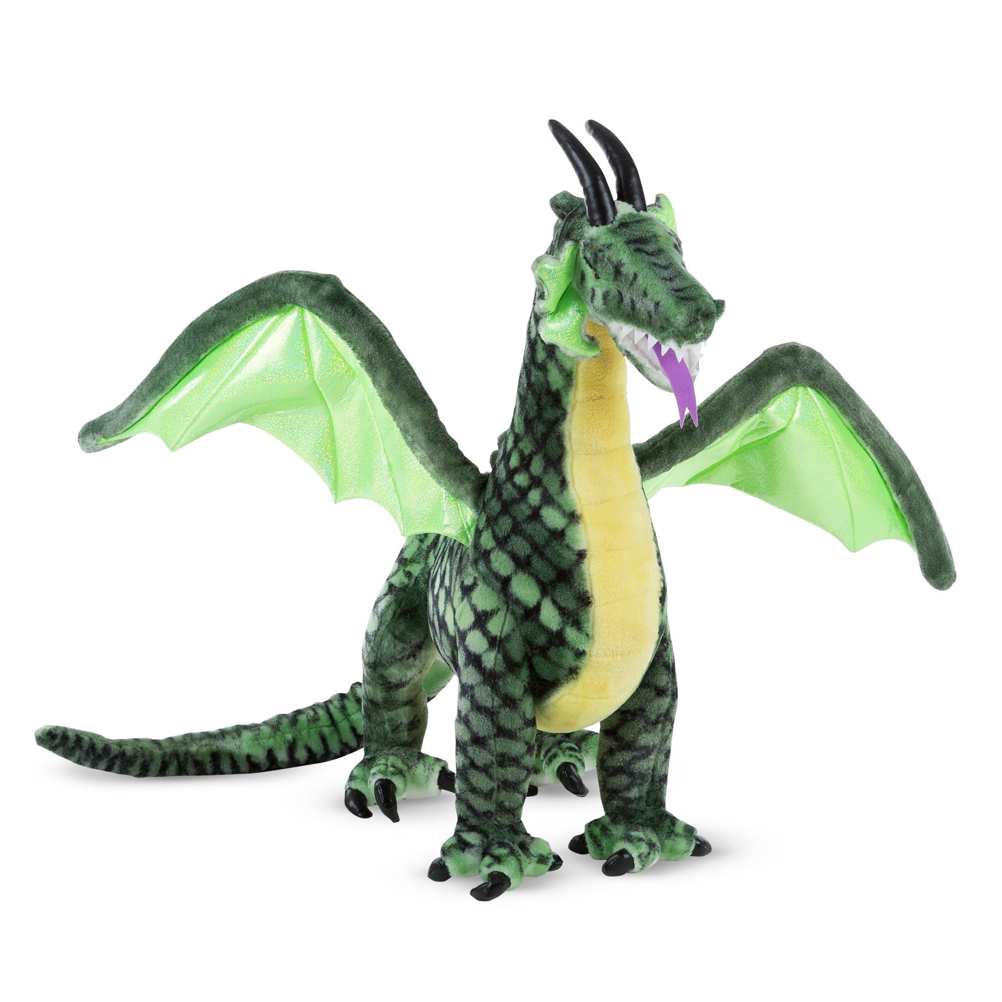 Melissa & Doug Lifelike Plush Giant Winged Dragon Stuffed Animal