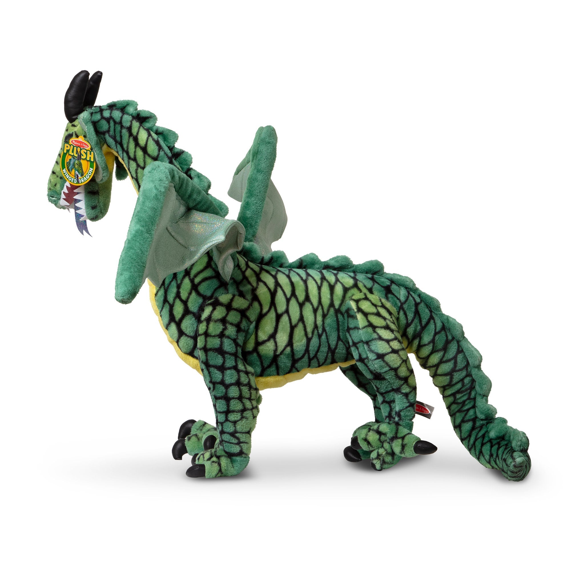 Melissa & Doug Lifelike Plush Giant Winged Dragon Stuffed Animal