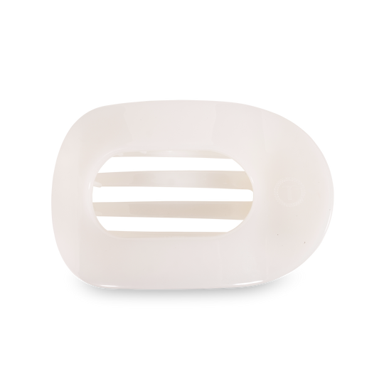 Teleties Small Flat Rectangle Hair Clip Jet Black