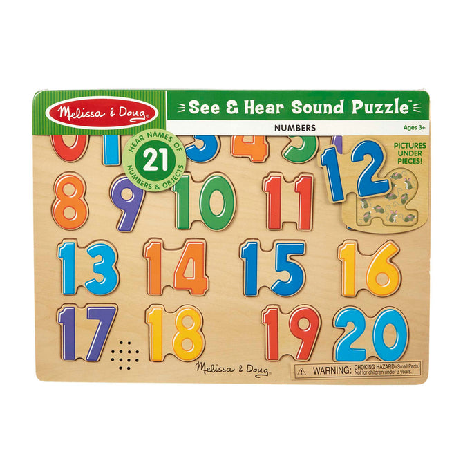 Melissa & Doug Numbers Sound Puzzle - 21 Pieces