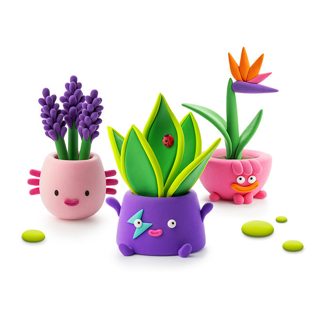 Fat Brain Toys Hey Clay Plant Folks Modeling Set 15-Can