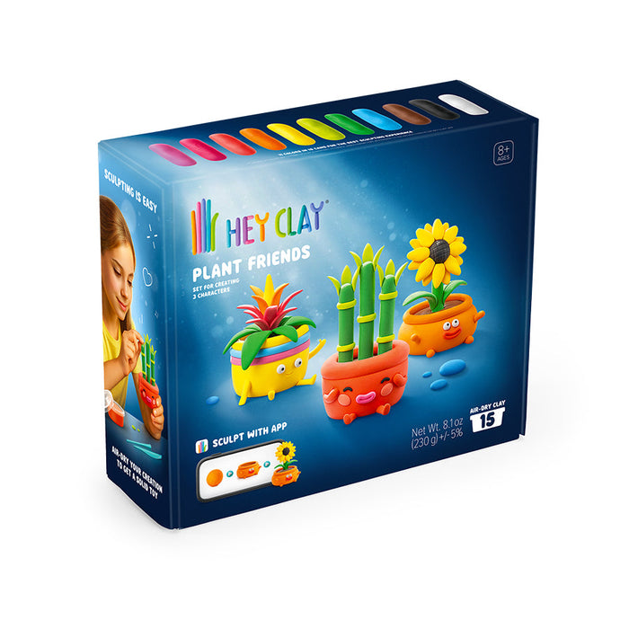 Fat Brain Toy Co. Hey Clay Plant Friends Modeling Craft Kit