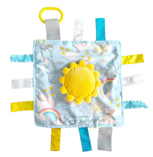 Sunshine Rainbow Baby Weather Lovey Tag Toy Comfort Soother