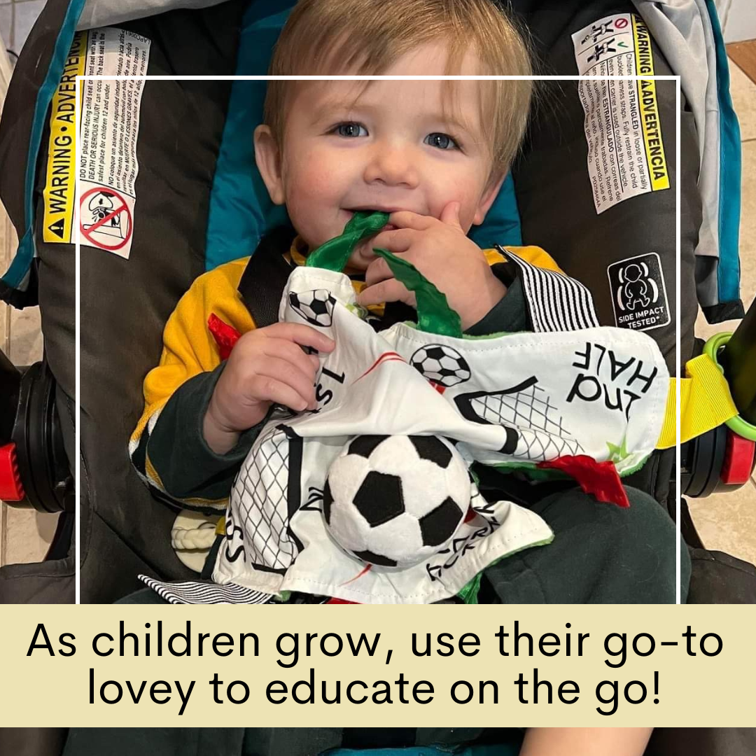 Soccer Crinkle Baby Learning Lovey Tag Stroller Toy 10