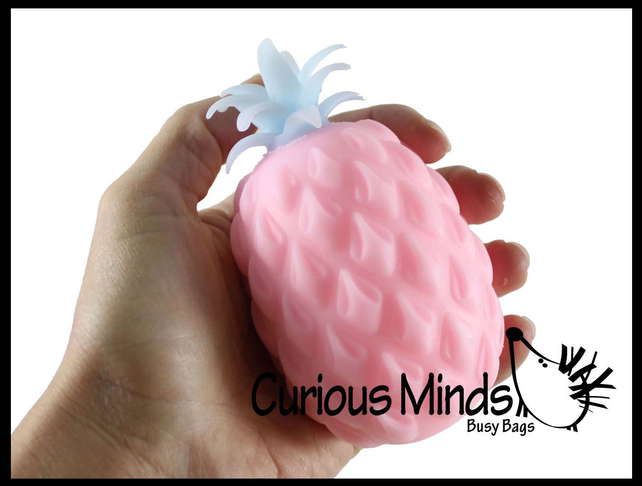 Single Cute Pineapple Soft Fluff- Filled Squeeze Stress Balls  -